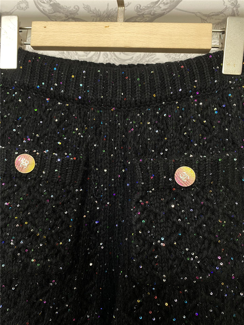 Ch**el heavy knitted trousers