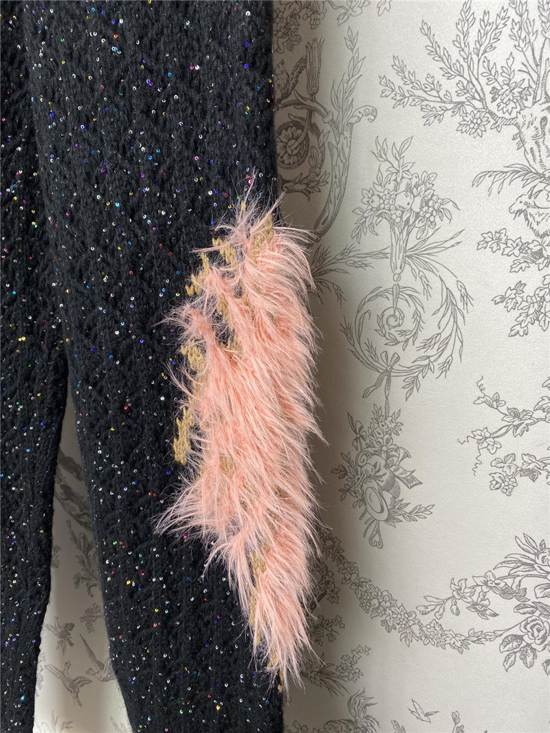 Ch**el heavy knitted trousers