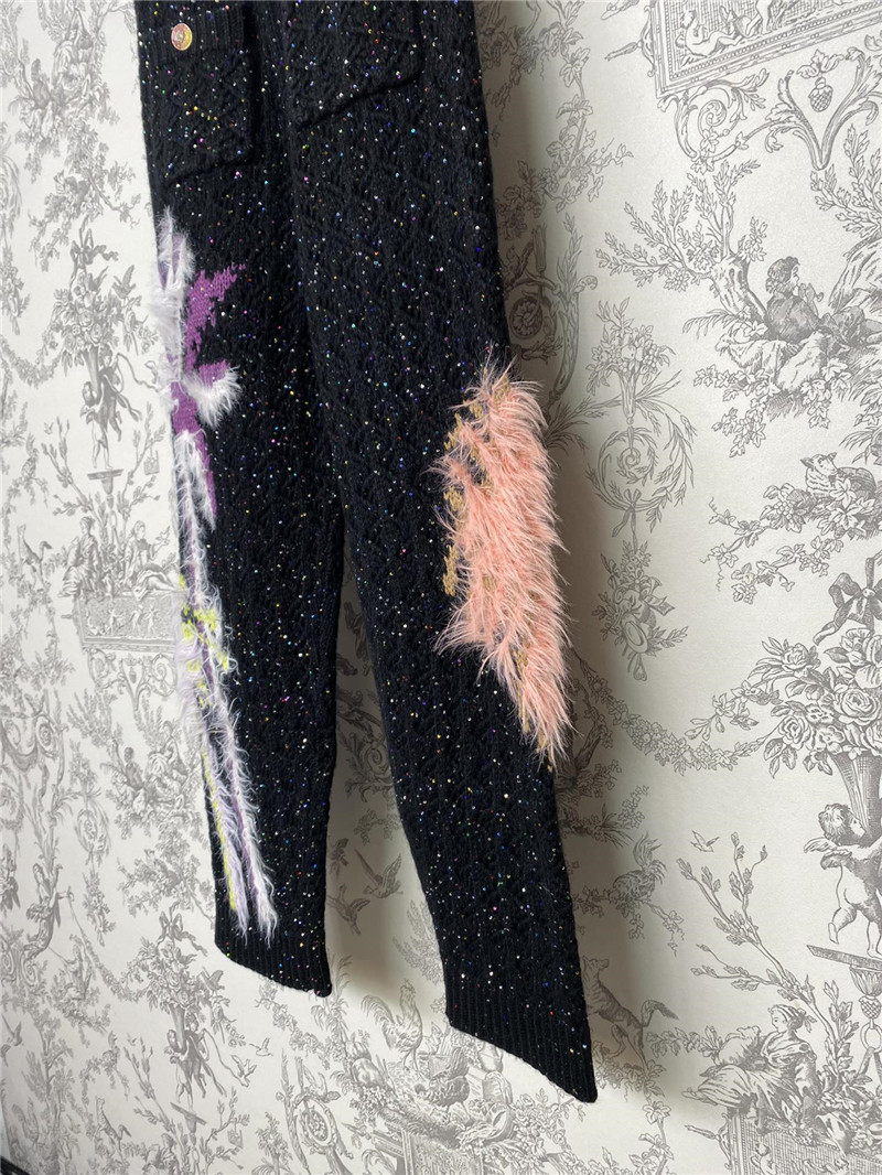Ch**el heavy knitted trousers