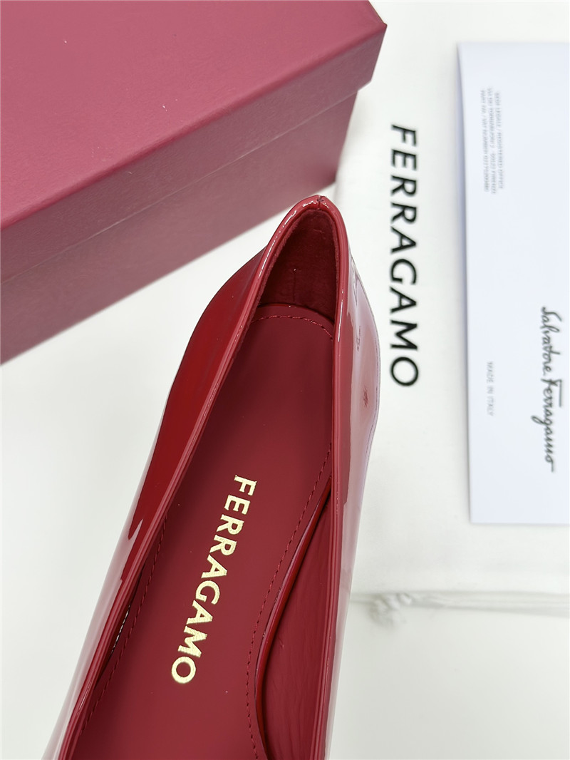Salvatore Ferragamo bow square toe shoes