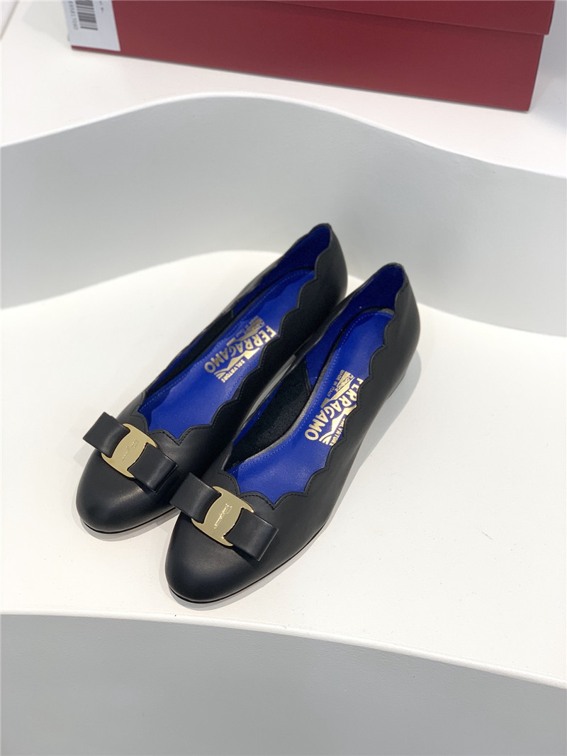 Salvatore Ferragamo scalloped wavy edge pumps