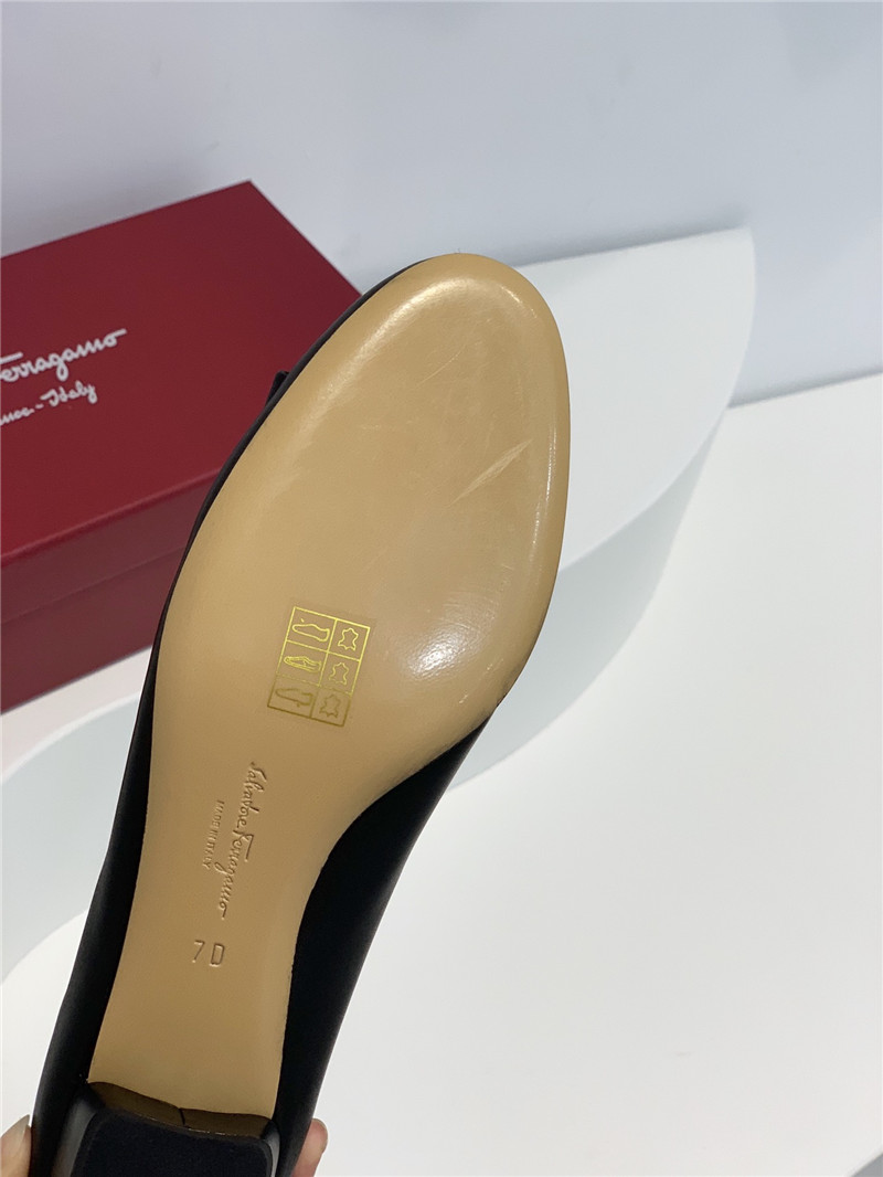 Salvatore Ferragamo scalloped wavy edge pumps