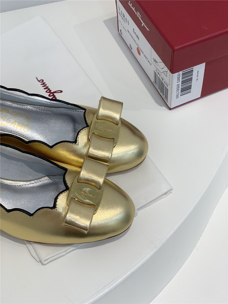 Salvatore Ferragamo scalloped wavy edge pumps