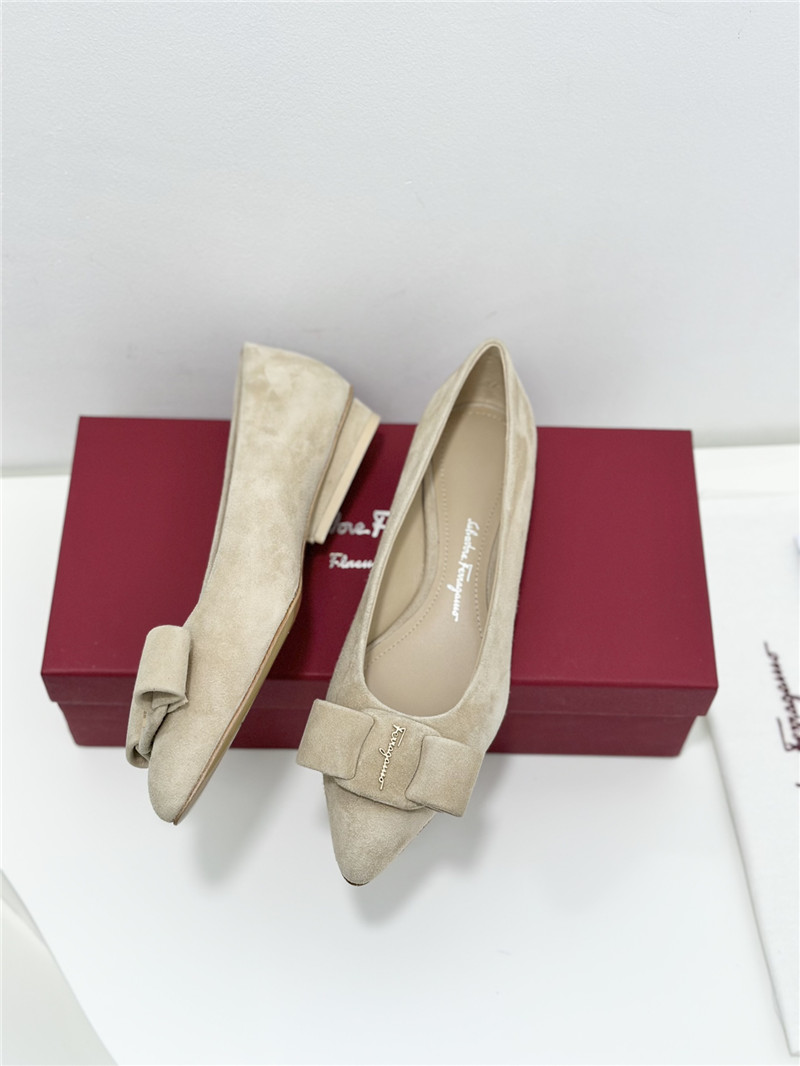 Salvatore Ferragamo pointed toe Viva ballet shoes