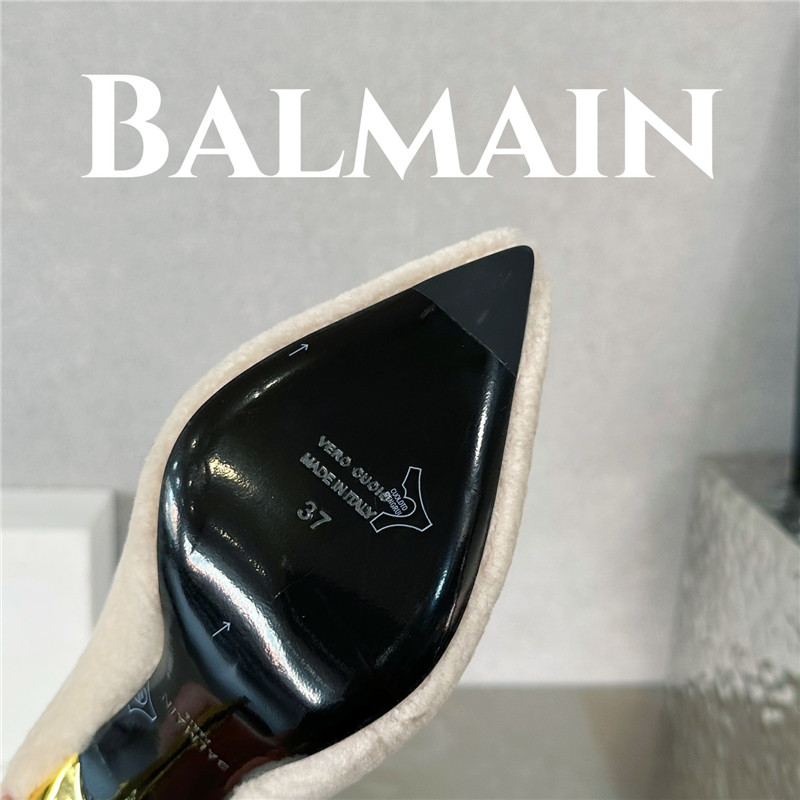 Balmain’s new Ruby lambswool stiletto mules