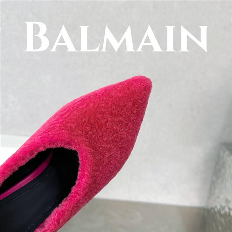 Balmain’s new Ruby lambswool stiletto mules