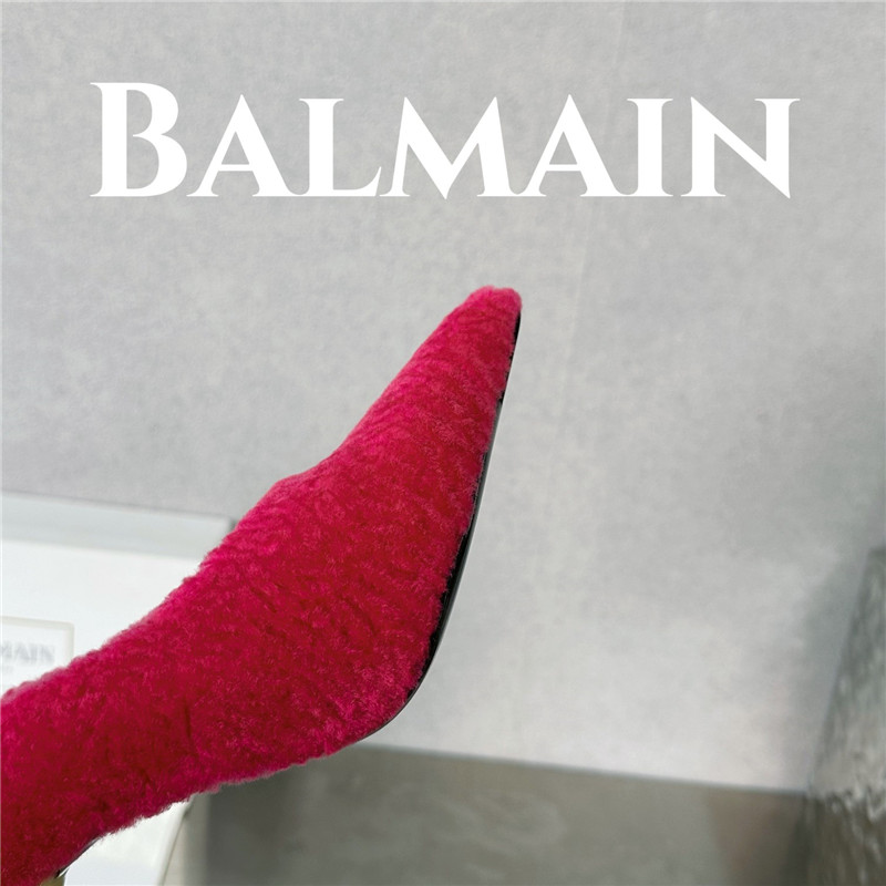 Balmain’s new Ruby lambswool stiletto mules
