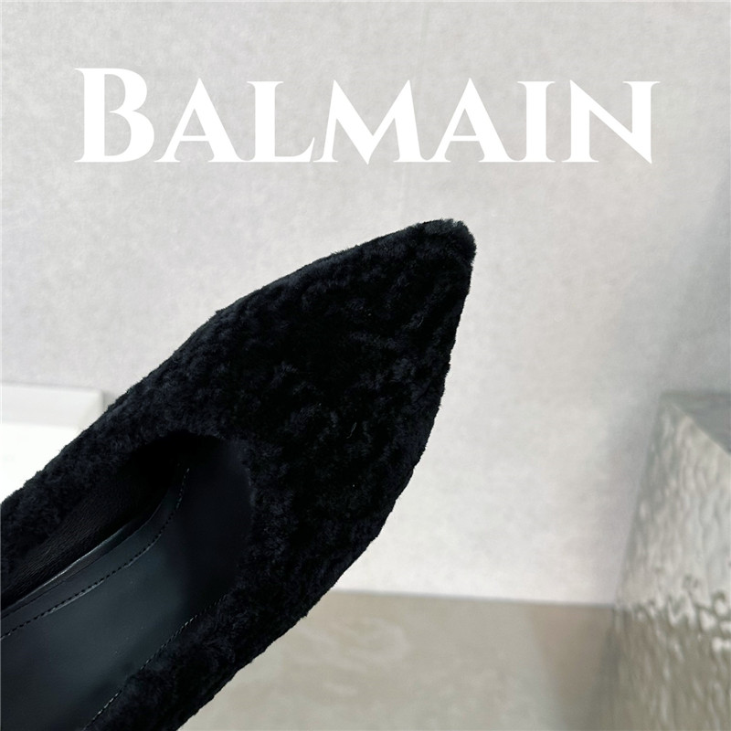 Balmain’s new Ruby lambswool stiletto mules