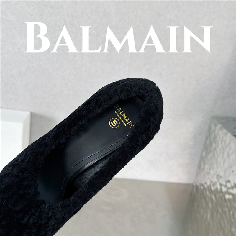 Balmain’s new Ruby lambswool stiletto mules