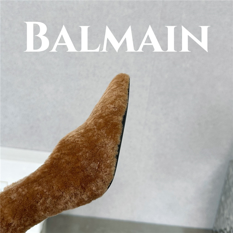 Balmain’s new Ruby lambswool stiletto mules