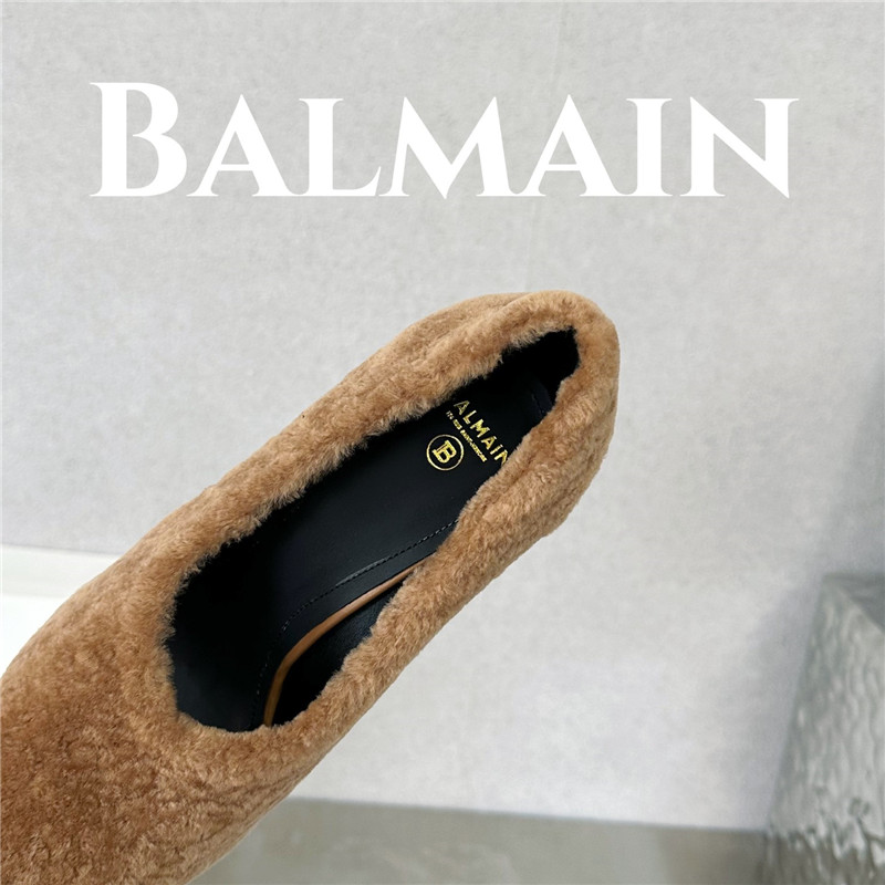 Balmain’s new Ruby lambswool stiletto mules