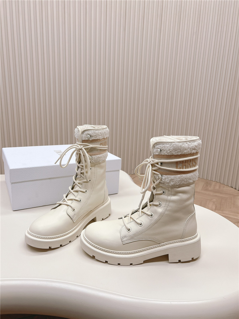 Dior D-Unit Ankle Boot White