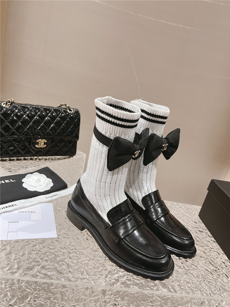 Ch**el leather ballet flats