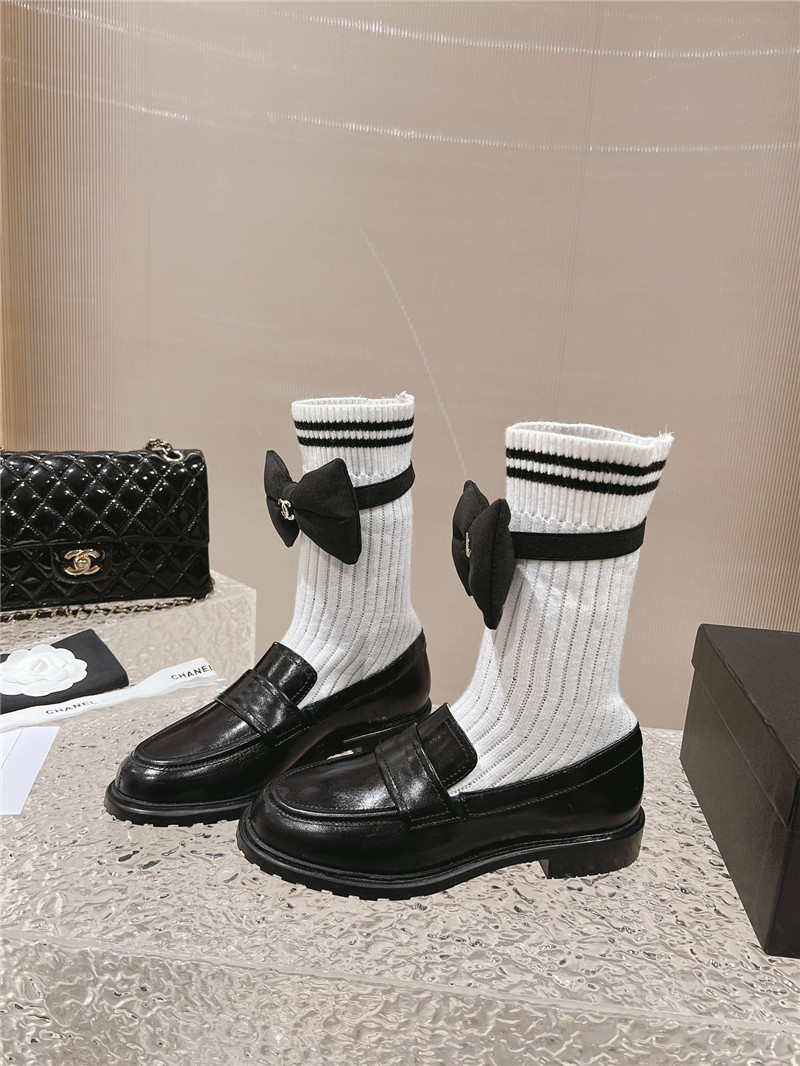 Ch**el leather ballet flats