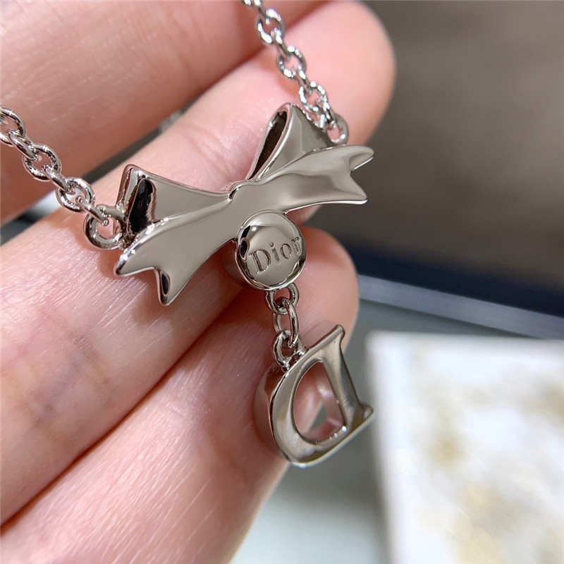 Dior Bow Pink Necklace