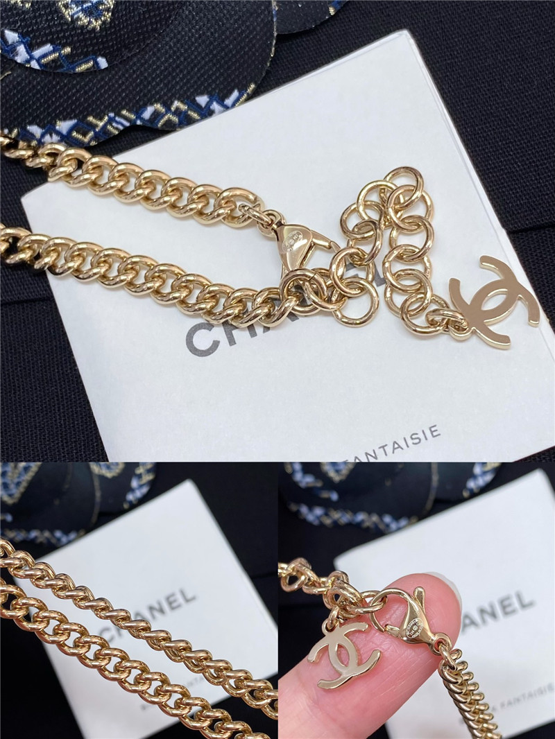Ch**el starry sky Ch**el logo necklace