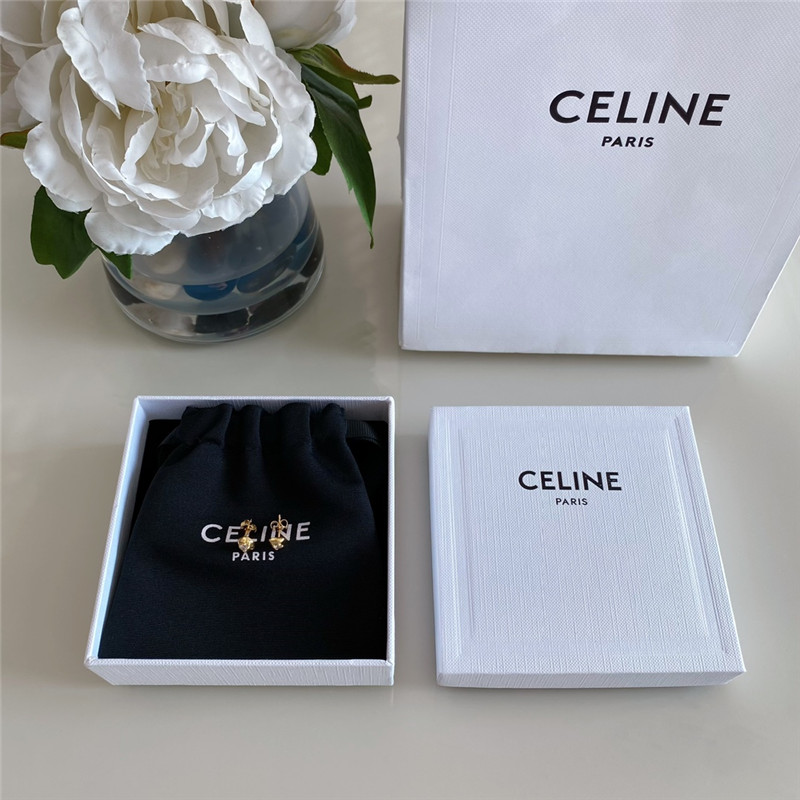Celine Diamond Gold Earrings