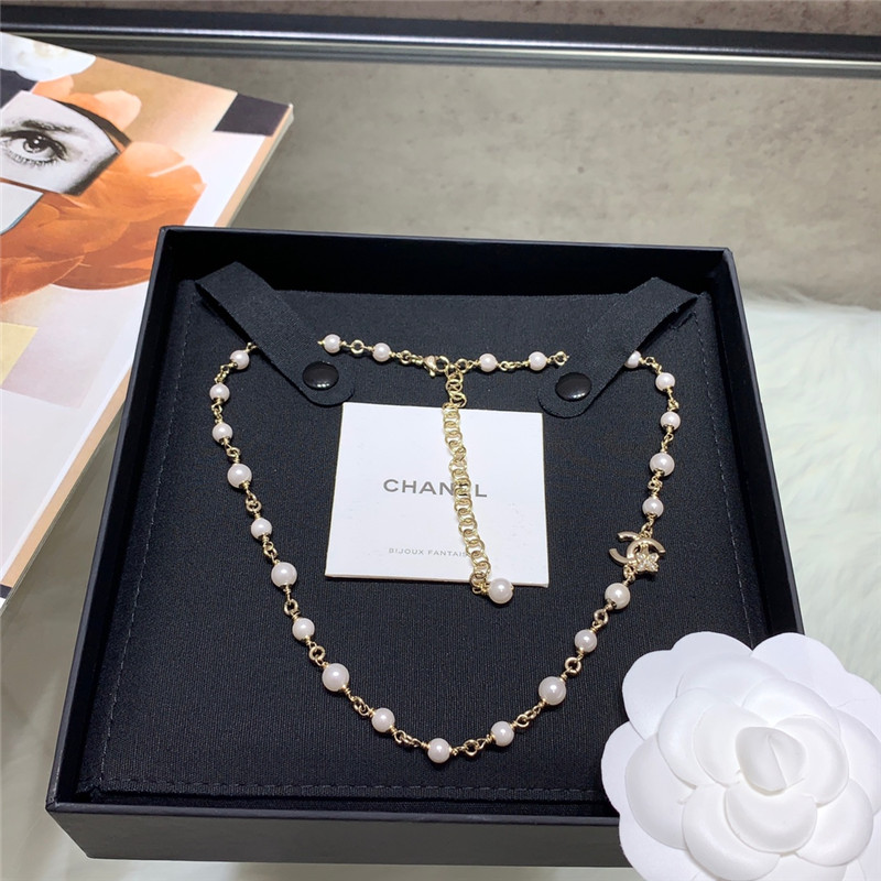 Chanel Pearl Flower Chanel Necklace