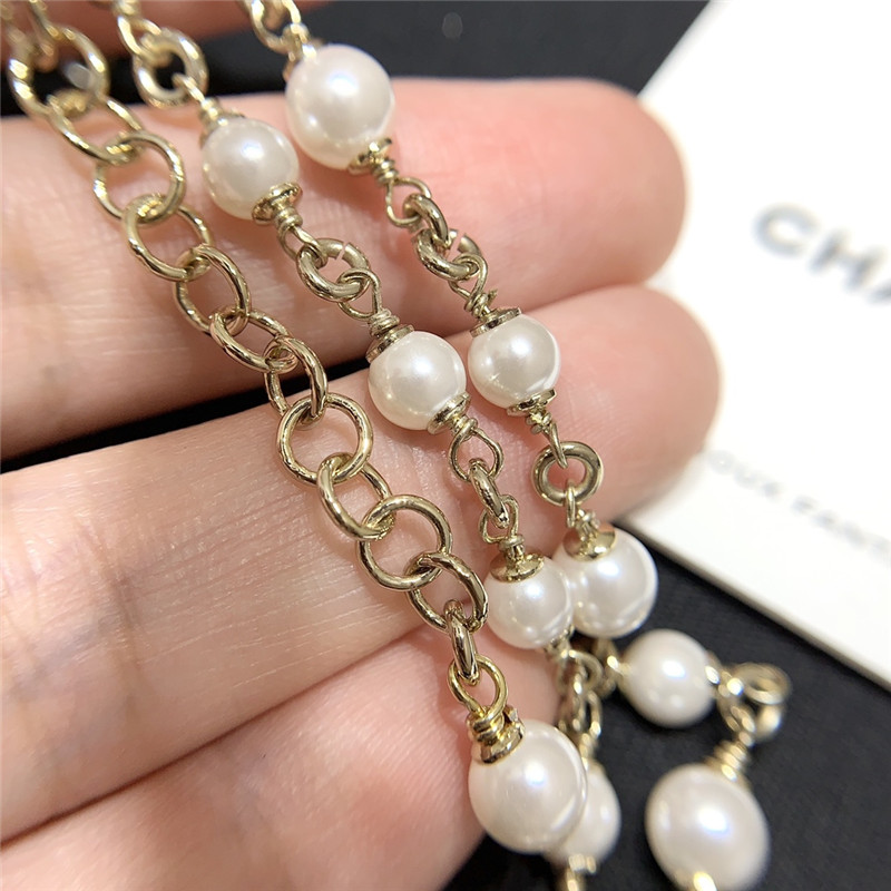 Ch**el pearl flower Ch**el necklace