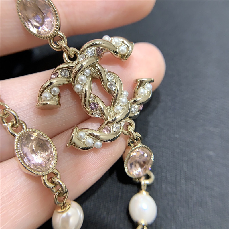 Ch**el pearl twist necklace