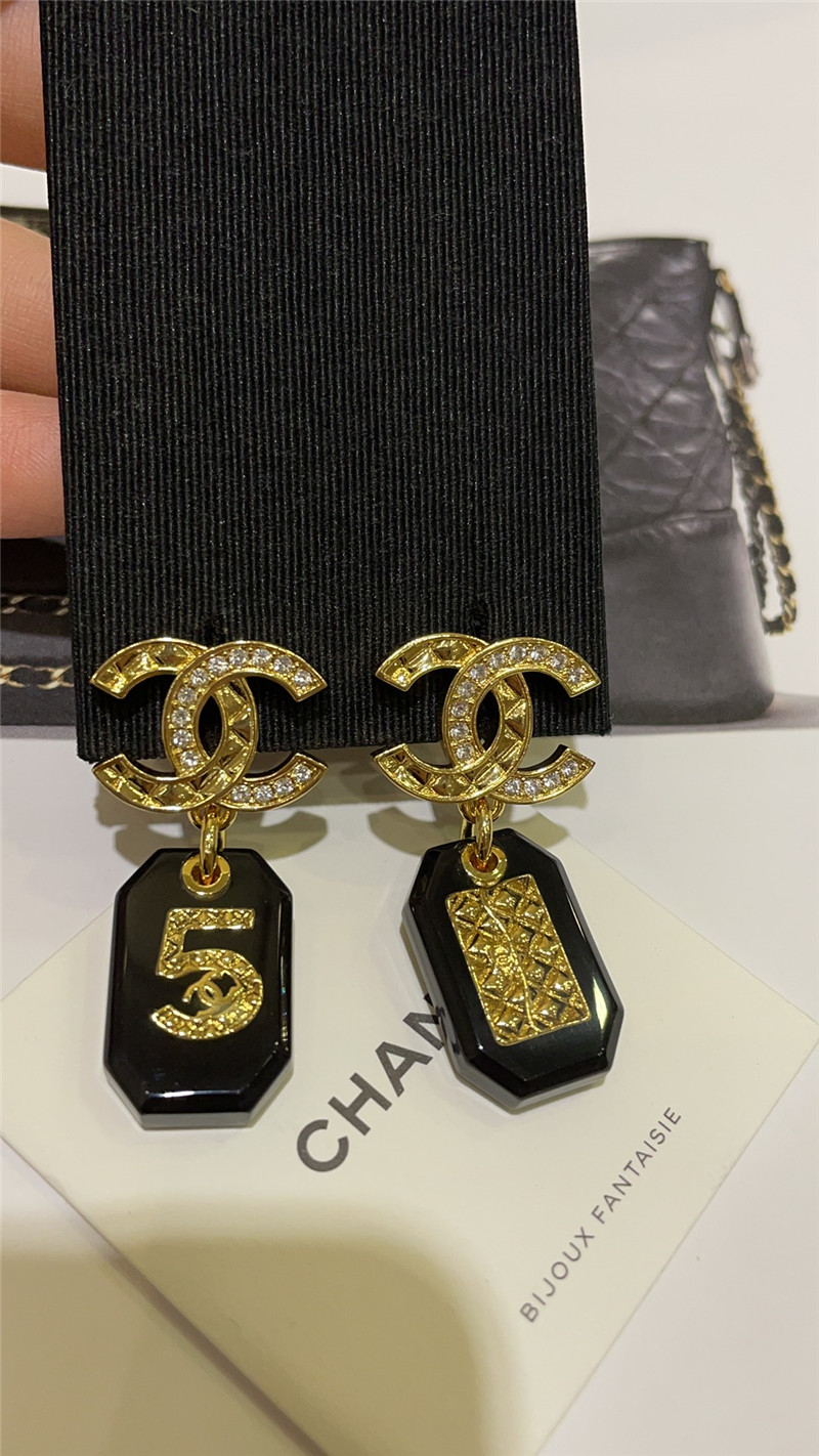 Chanel Number 5 Earrings