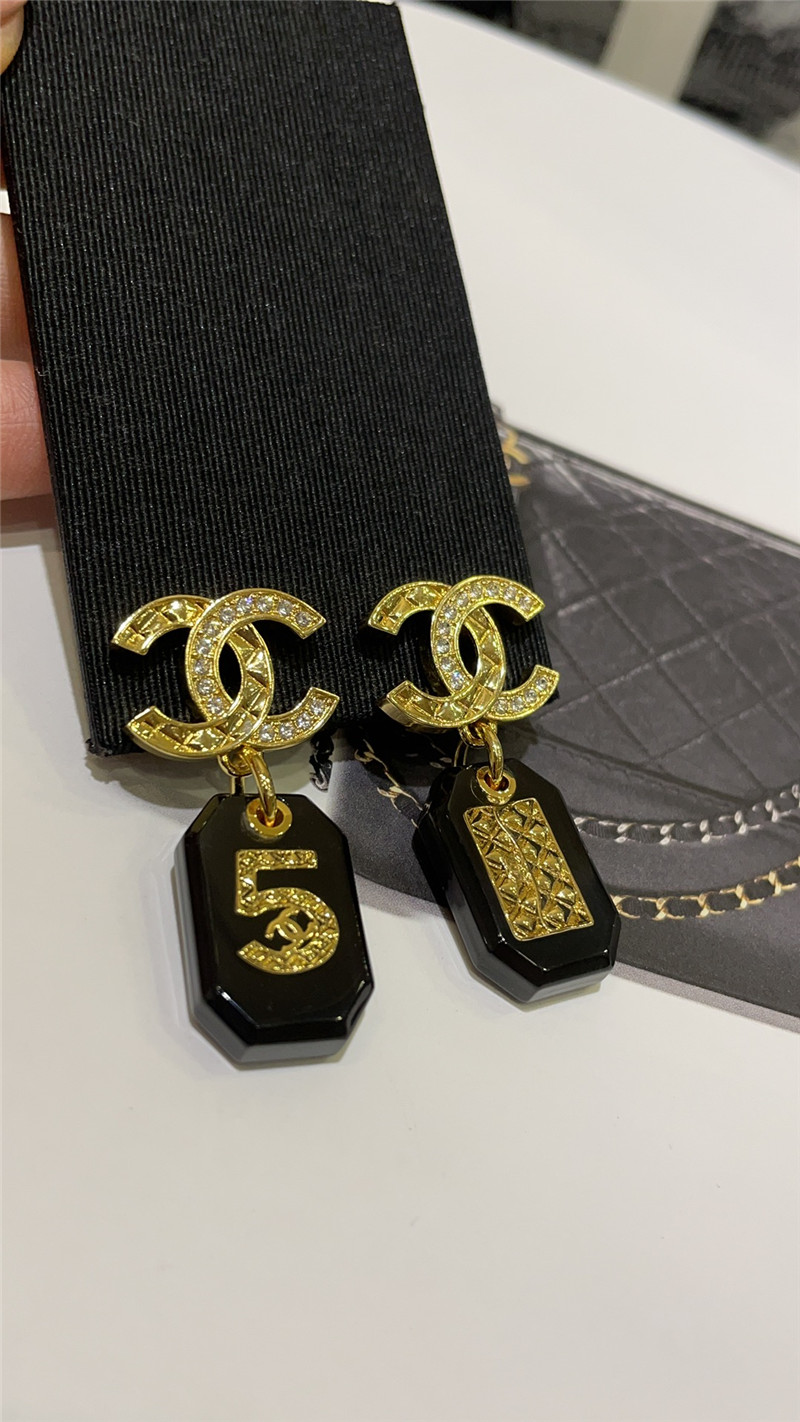 Ch**el number 5 earrings