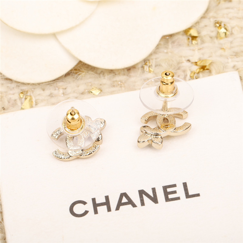 Ch**el small flower double c earrings