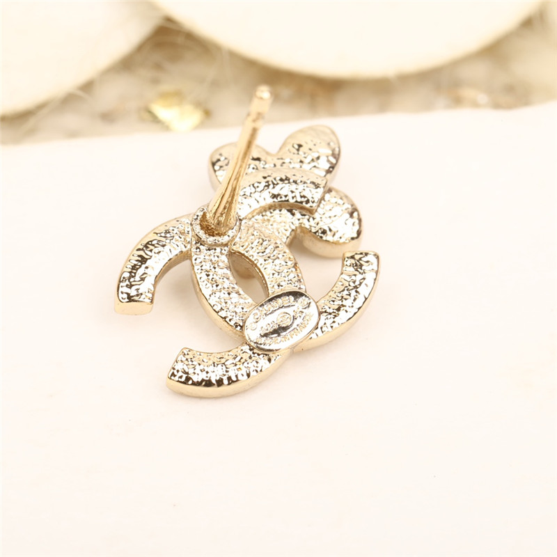 Ch**el small flower double c earrings