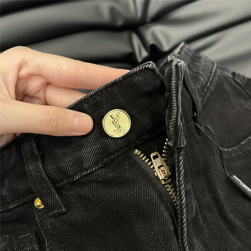 Y51 fermentation washed straight jeans