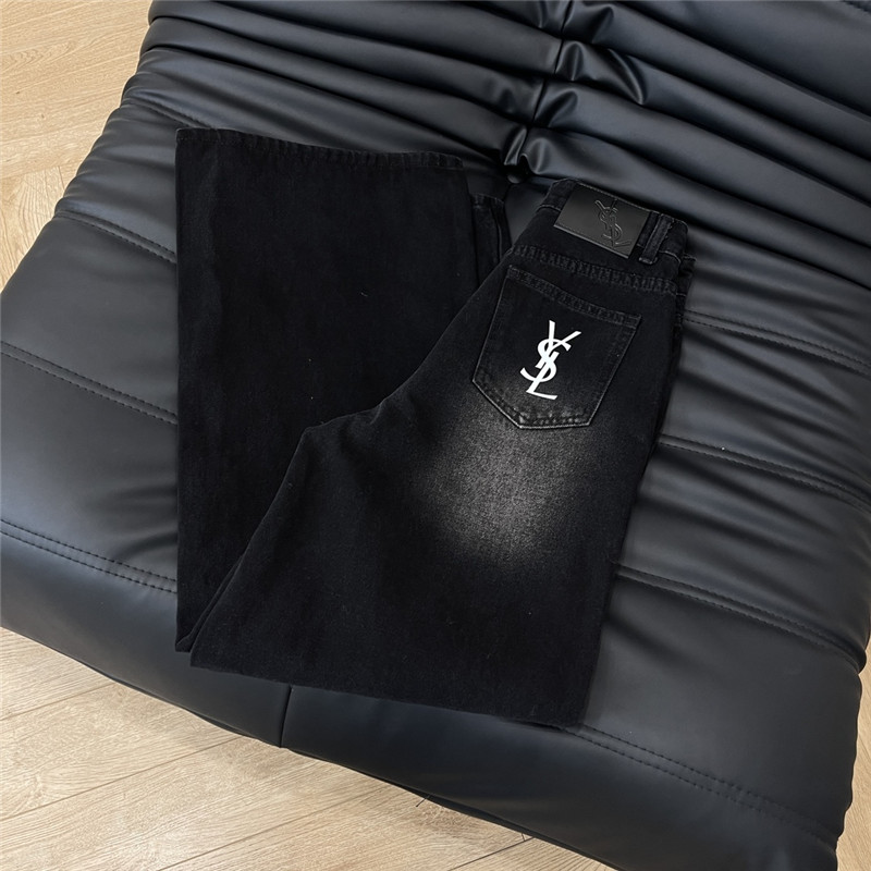 Y51 fermentation washed straight jeans