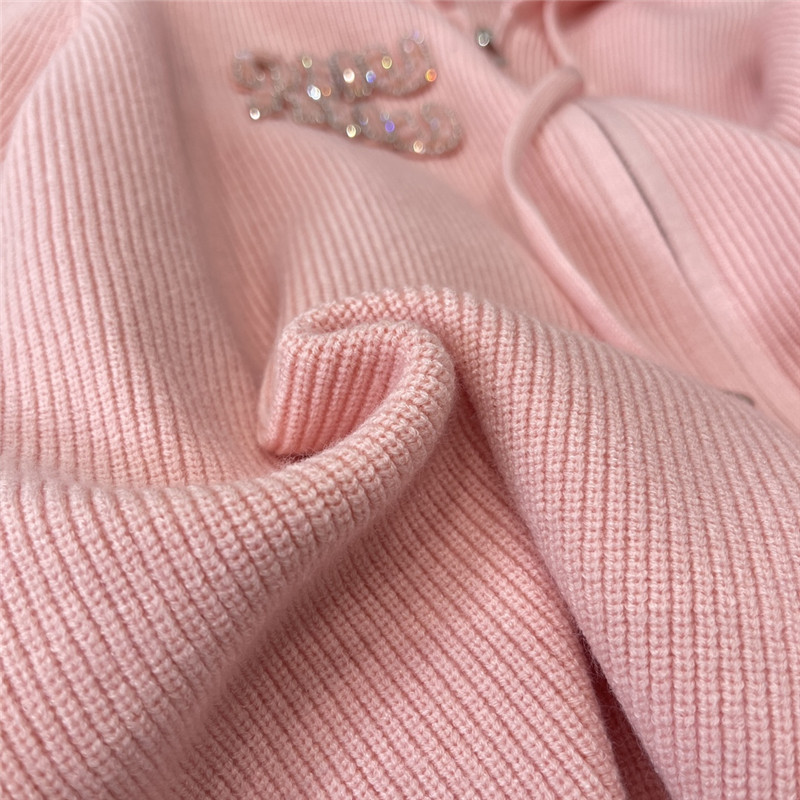 M1um1u hooded knitted suit