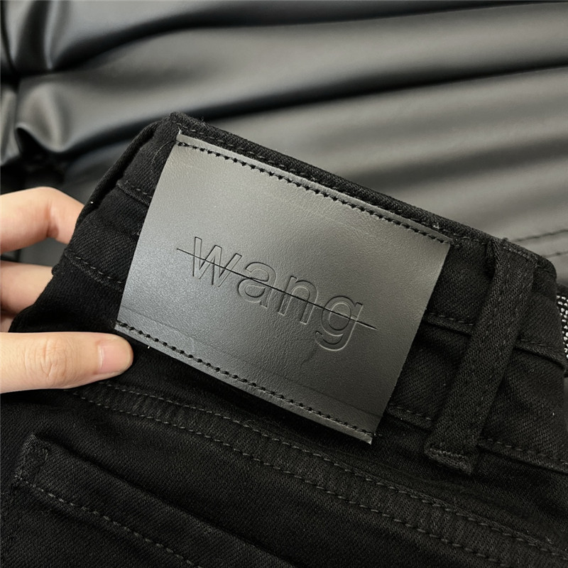 A1exa*der wang irregular high waist jeans