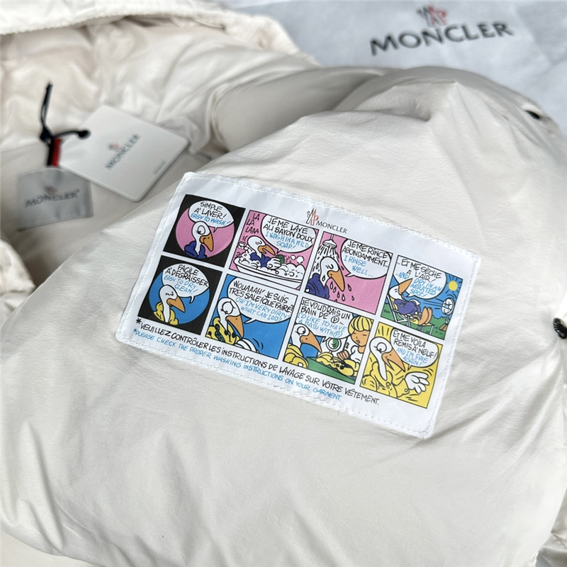 Moncler corduroy patchwork down jacket