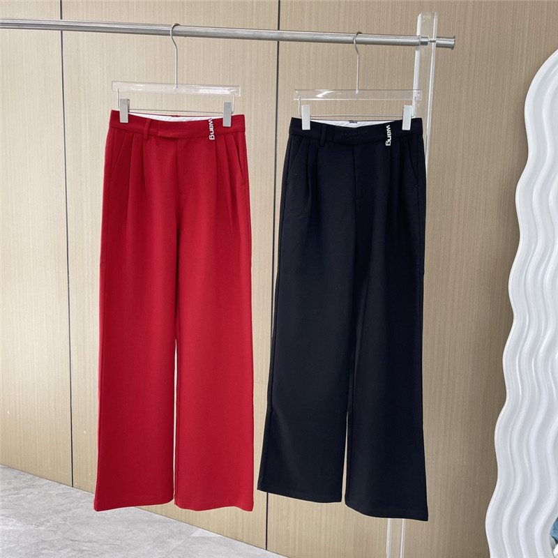 alexander wang bright diamond embroidered wide leg trousers