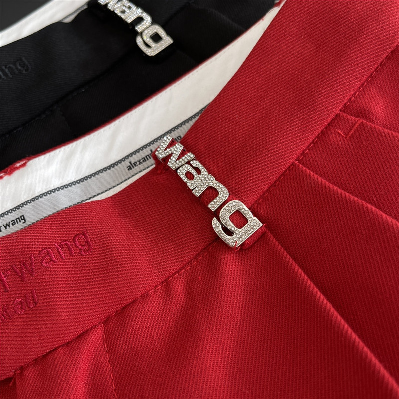 a1exa*der wang bright D1am0nd embroidered wide leg trousers