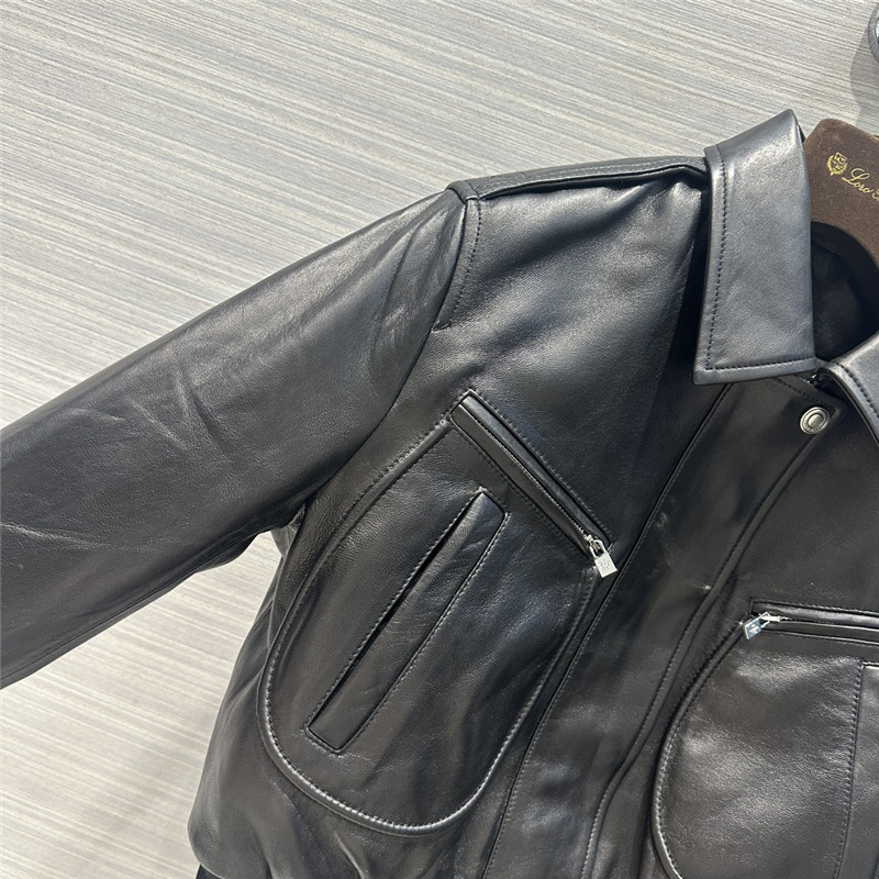 L0r0 P1ana quilted leather jacket