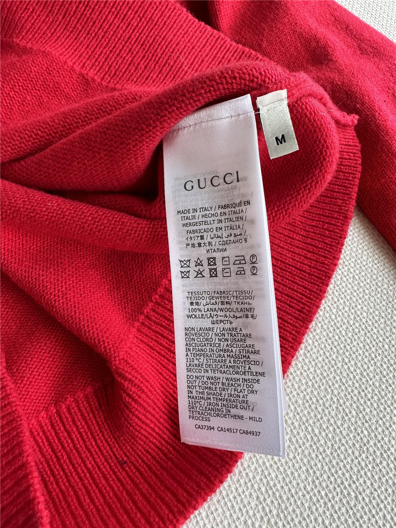 Gvc*1 dragon appliqu¨¦ logo sweater red