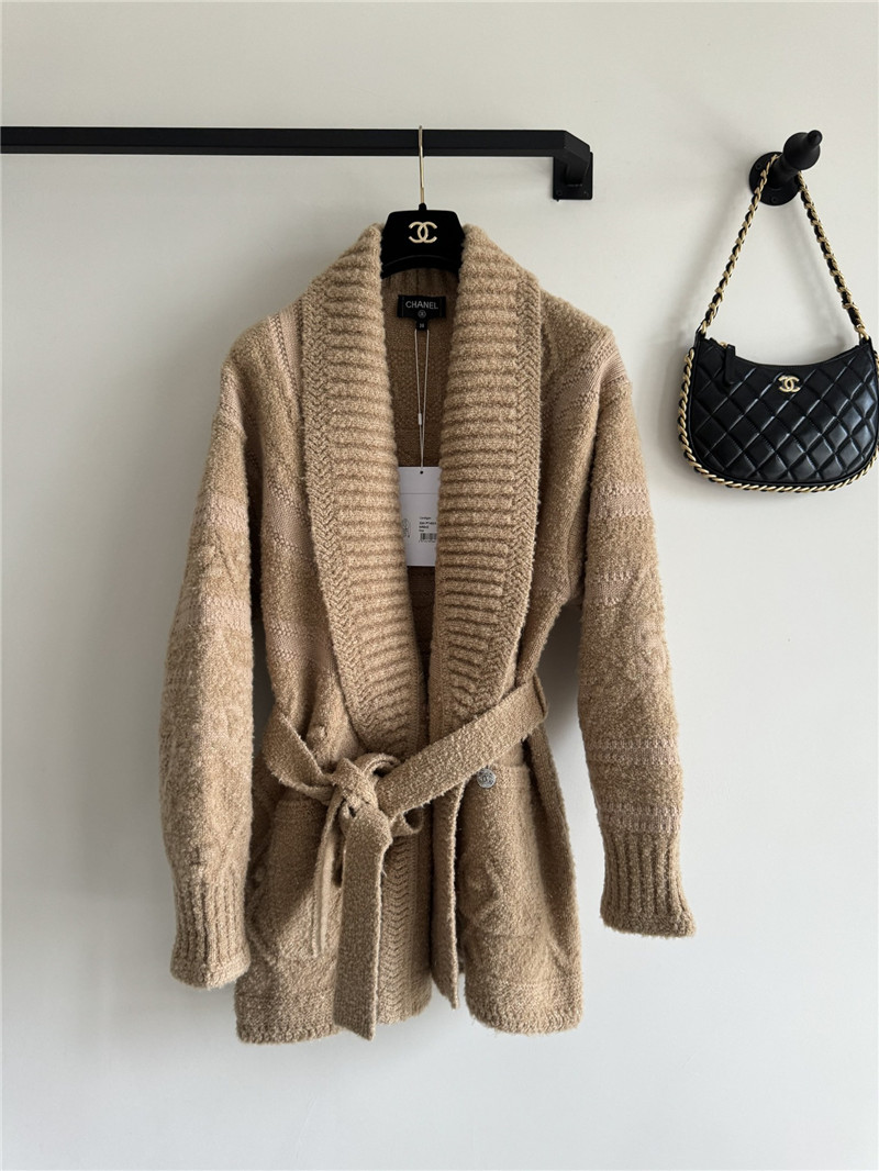 Chanel Camel Robe Cardigan