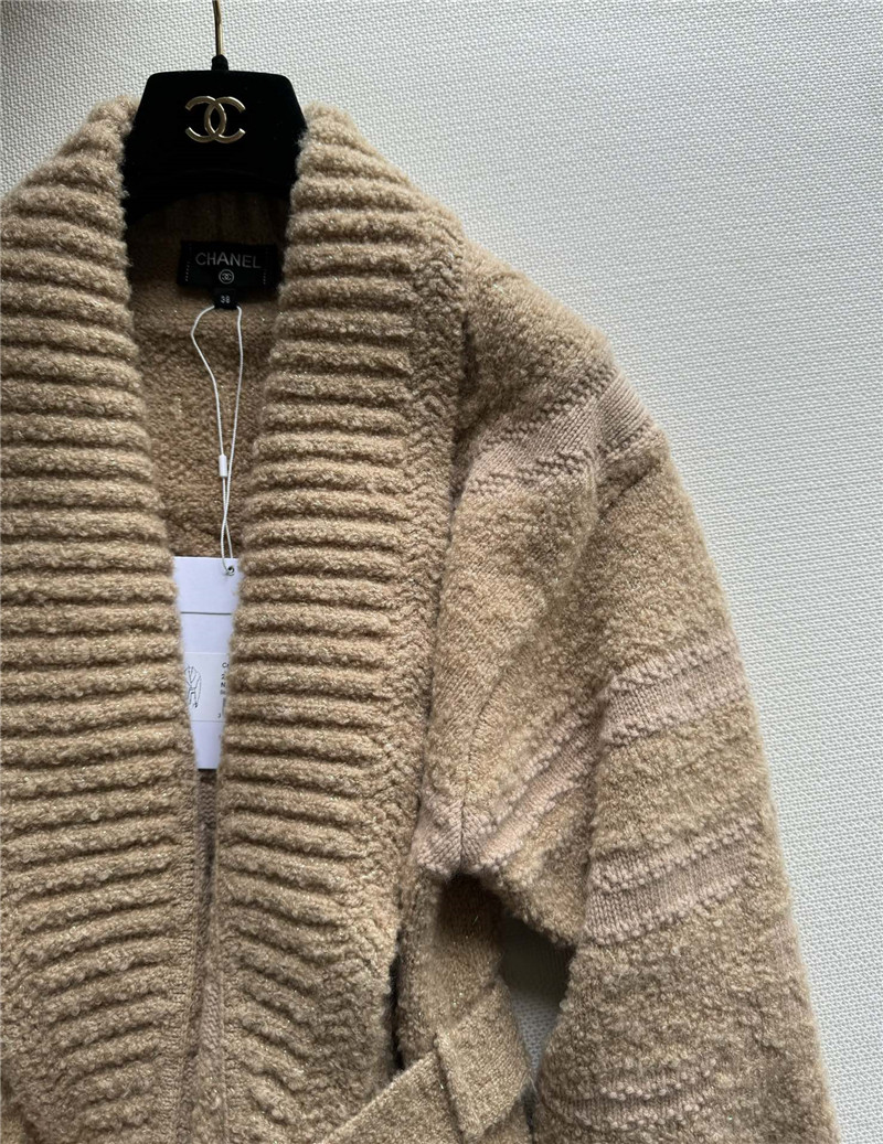 Chanel Camel Robe Cardigan