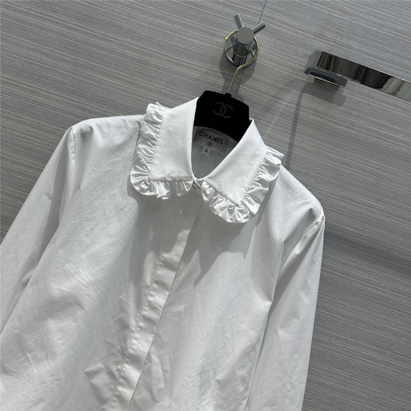 Ch**el new palace style lace collar shirt