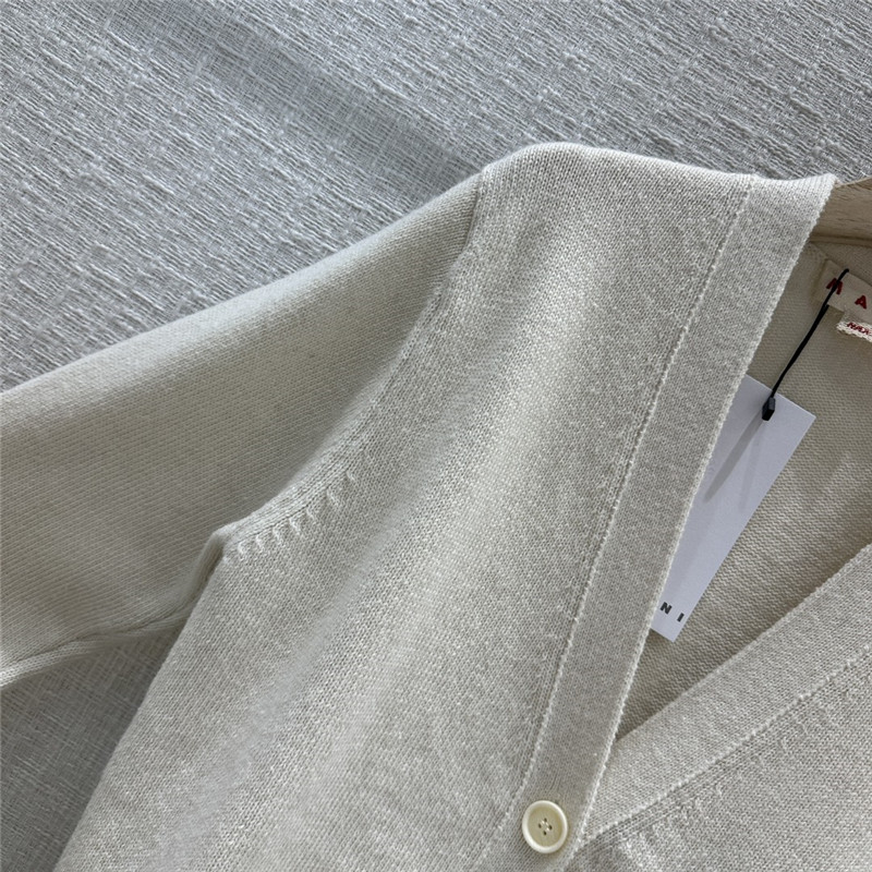 Marni Wool Jacquard Knitted Cardigan