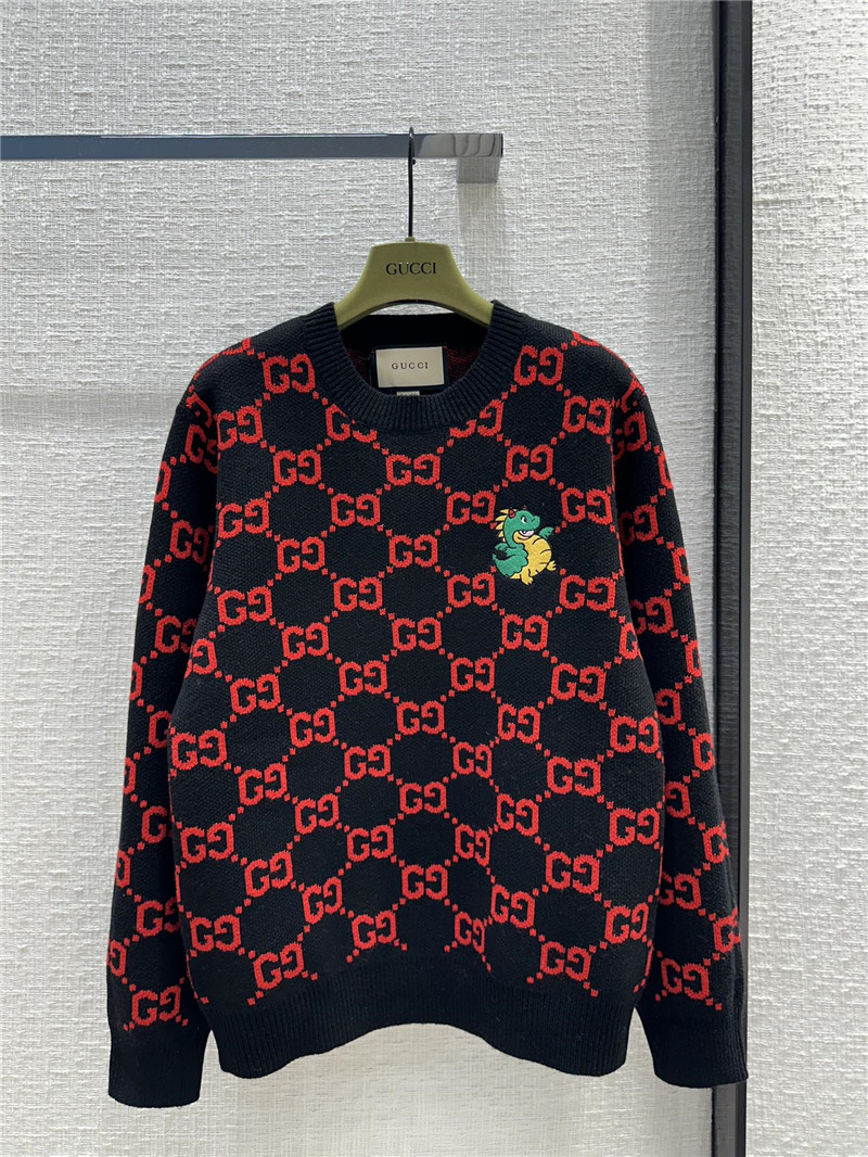 Gucci GG Logo Intarsia Sweater