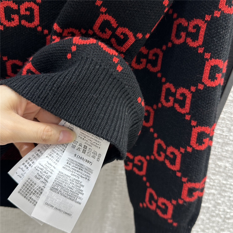 Gvc*1 gg logo intarsia sweater