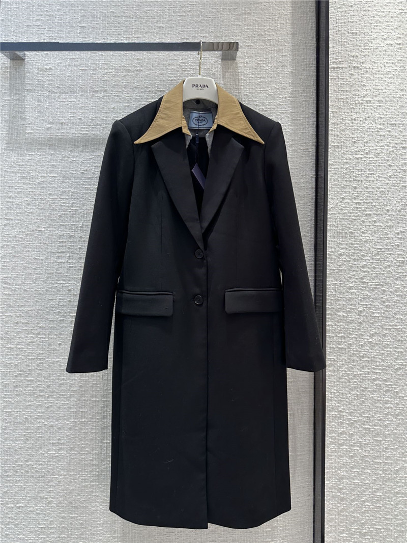 prada mid-length blazer