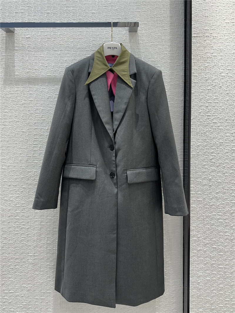 prada mid-length blazer