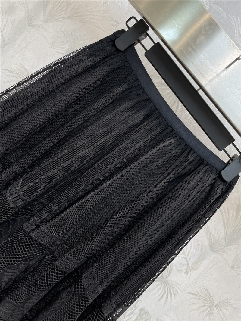 D10r high waist lace panel skirt