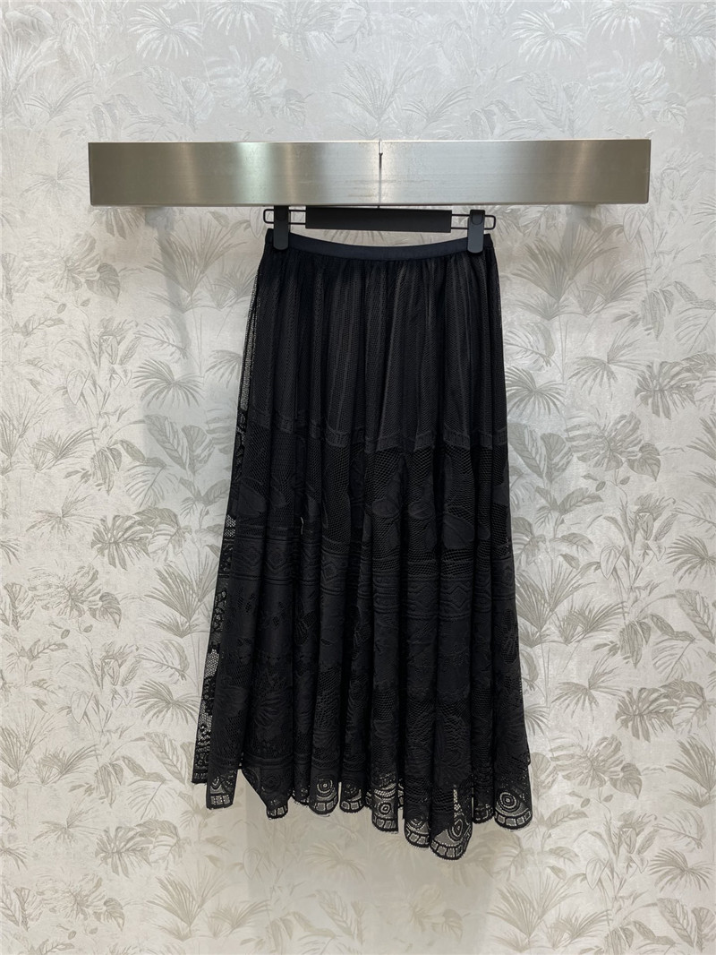 D10r high waist lace panel skirt
