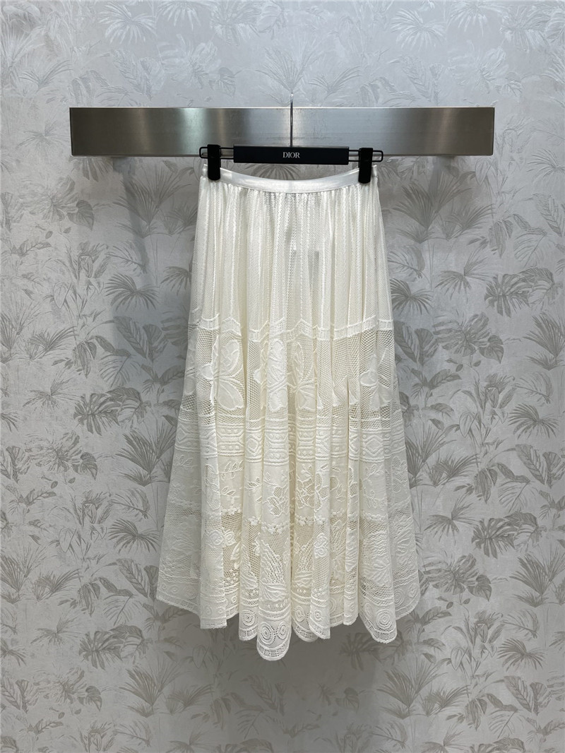 D10r high waist lace panel skirt
