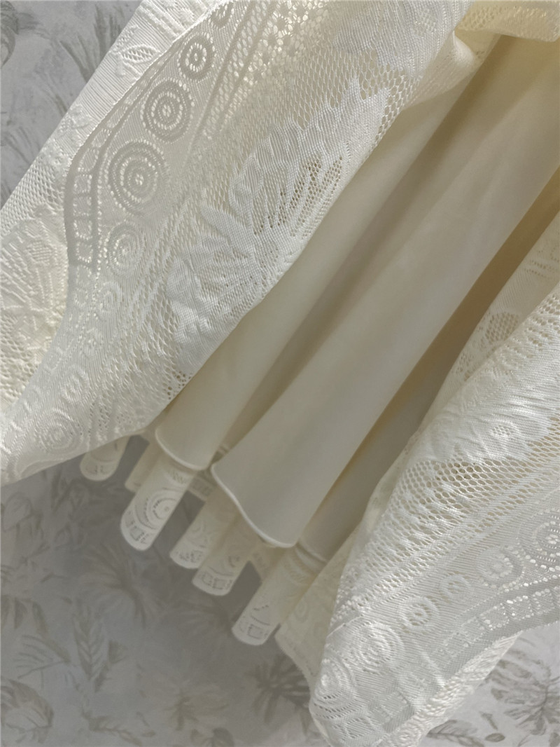 D10r high waist lace panel skirt