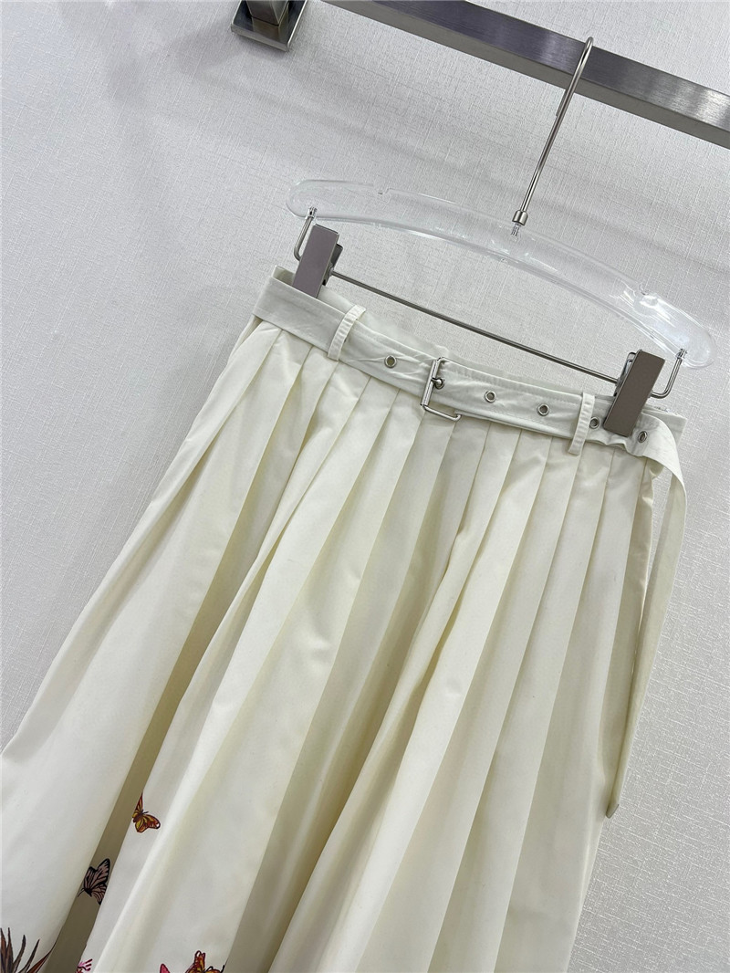 D10r belted long skirt